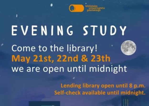 Learning at night? Yes, the Main Library will be open until midnight!