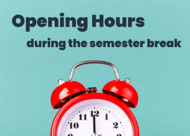 Library opening hours during the semester break